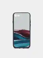 Белый яркий чехол цветные принты картинки iPhone 5S, SE 6 6S 7 8 Plus X XS XR 11 12 Mini Pro Max