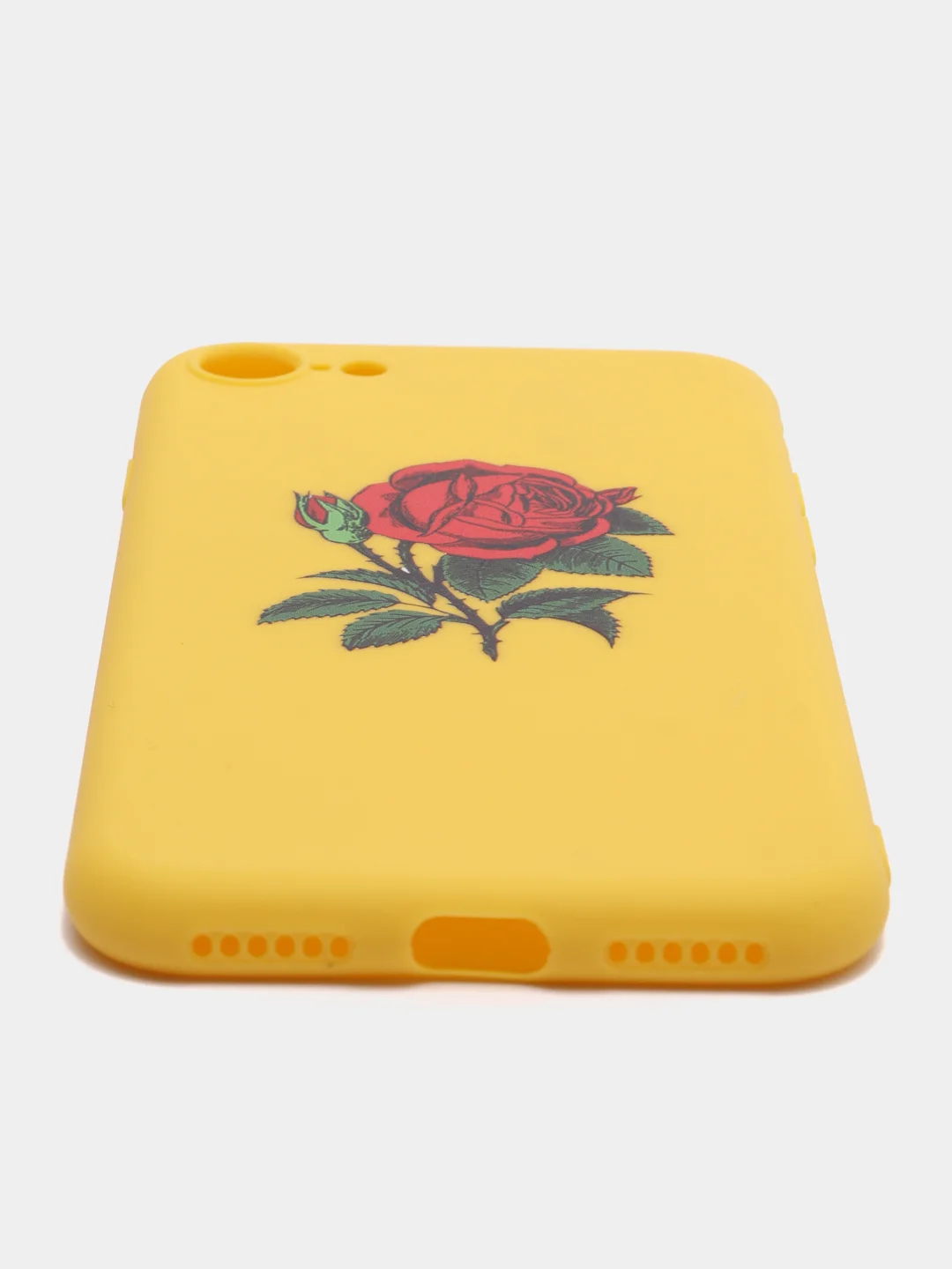 Желтый чехол с розой, чехол для iPhone 6+, 6s+, 7+, 8+, X, XS, XS max