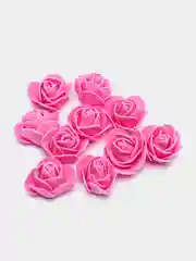 Фуксия розы из фоамирана, цветы из фоамирана 3см, для рукоделия