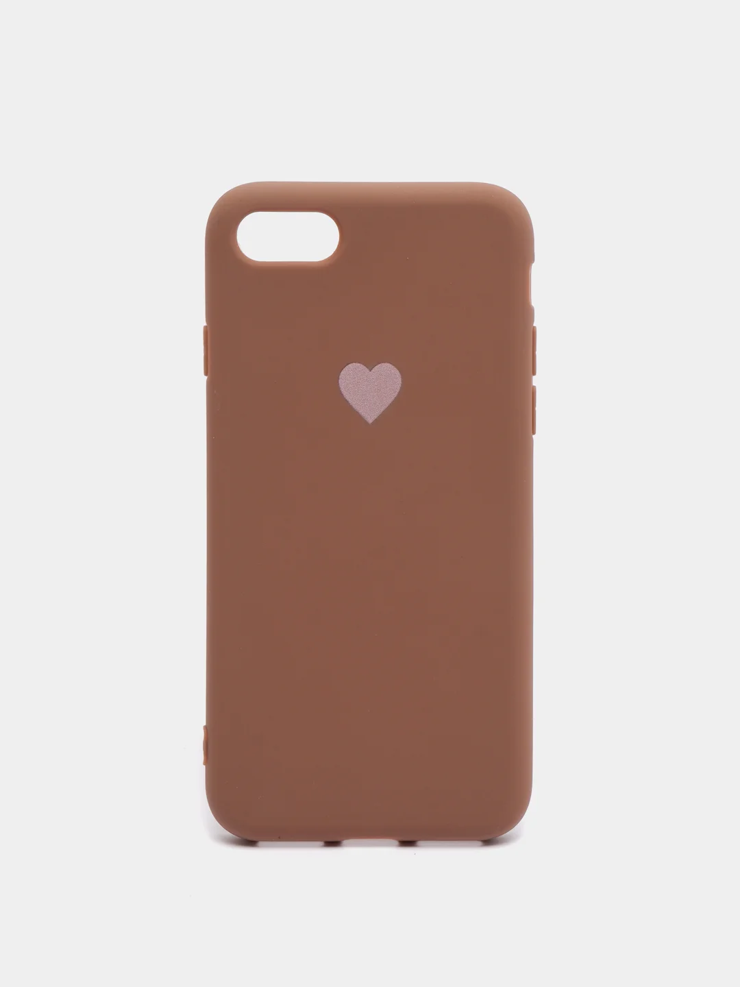 Хаки матовый чехол с сердцем на Apple iphone 11, 11Pro, 11ProMax, XS, XSMax, XR, X, 7/8Plus,7/8