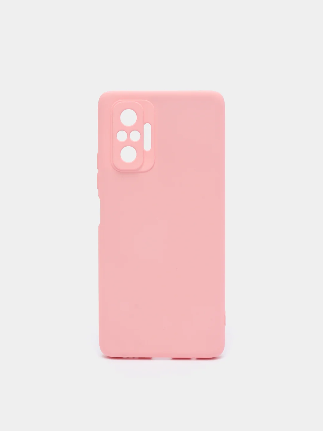 Розовый чехол для Xiaomi Redmi Note 10 Pro, силиконовый, противоударный, матовый, внутри бархат