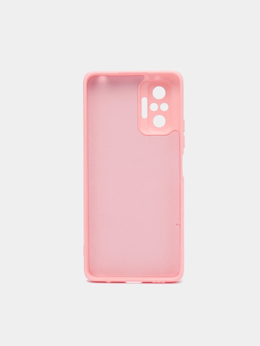 Розовый чехол для Xiaomi Redmi Note 10 Pro, силиконовый, противоударный, матовый, внутри бархат
