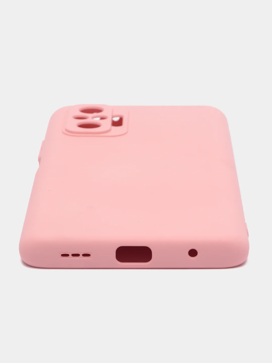 Розовый чехол для Xiaomi Redmi Note 10 Pro, силиконовый, противоударный, матовый, внутри бархат