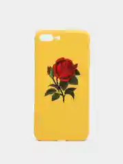Желтый чехол с розой, чехол для iPhone 6+, 6s+, 7+, 8+, X, XS, XS max