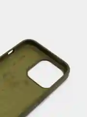 Зелёный хаки чехол Silicone Case для iPhone 13 / 14, Pro, Pro Max с закрытым низом