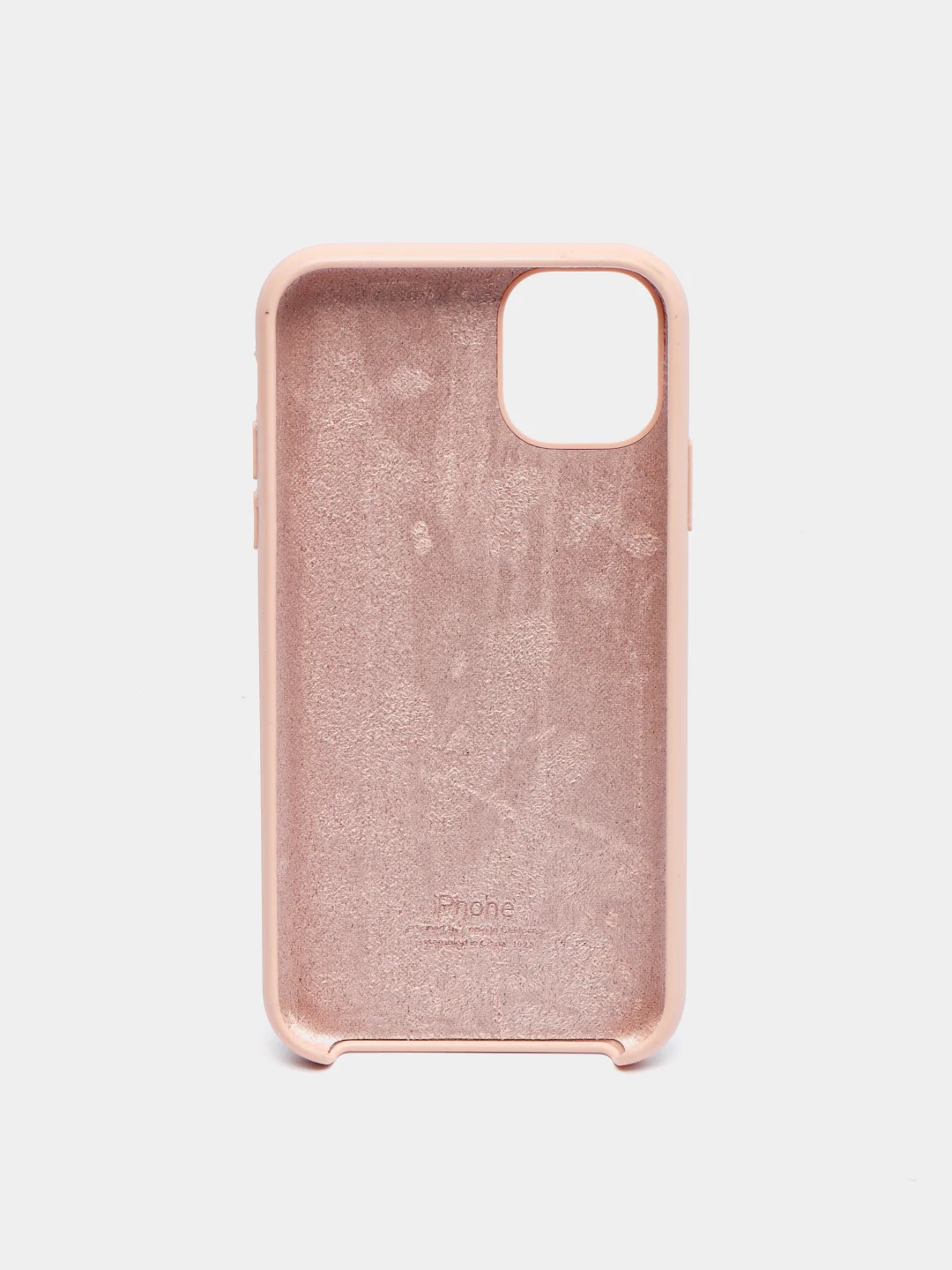 Бежевый силиконовый защитный чехол на iPhone 11