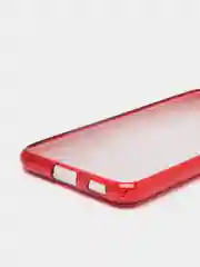 Красный чехол Samsung Galaxy S21, Самсунг Галакси С21 блестящий