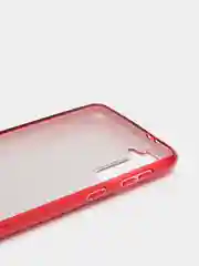 Красный чехол Samsung Galaxy S21, Самсунг Галакси С21 блестящий