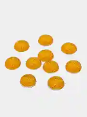 Бирюзовый кабошон круглый, акрил, 10 штук в упаковке