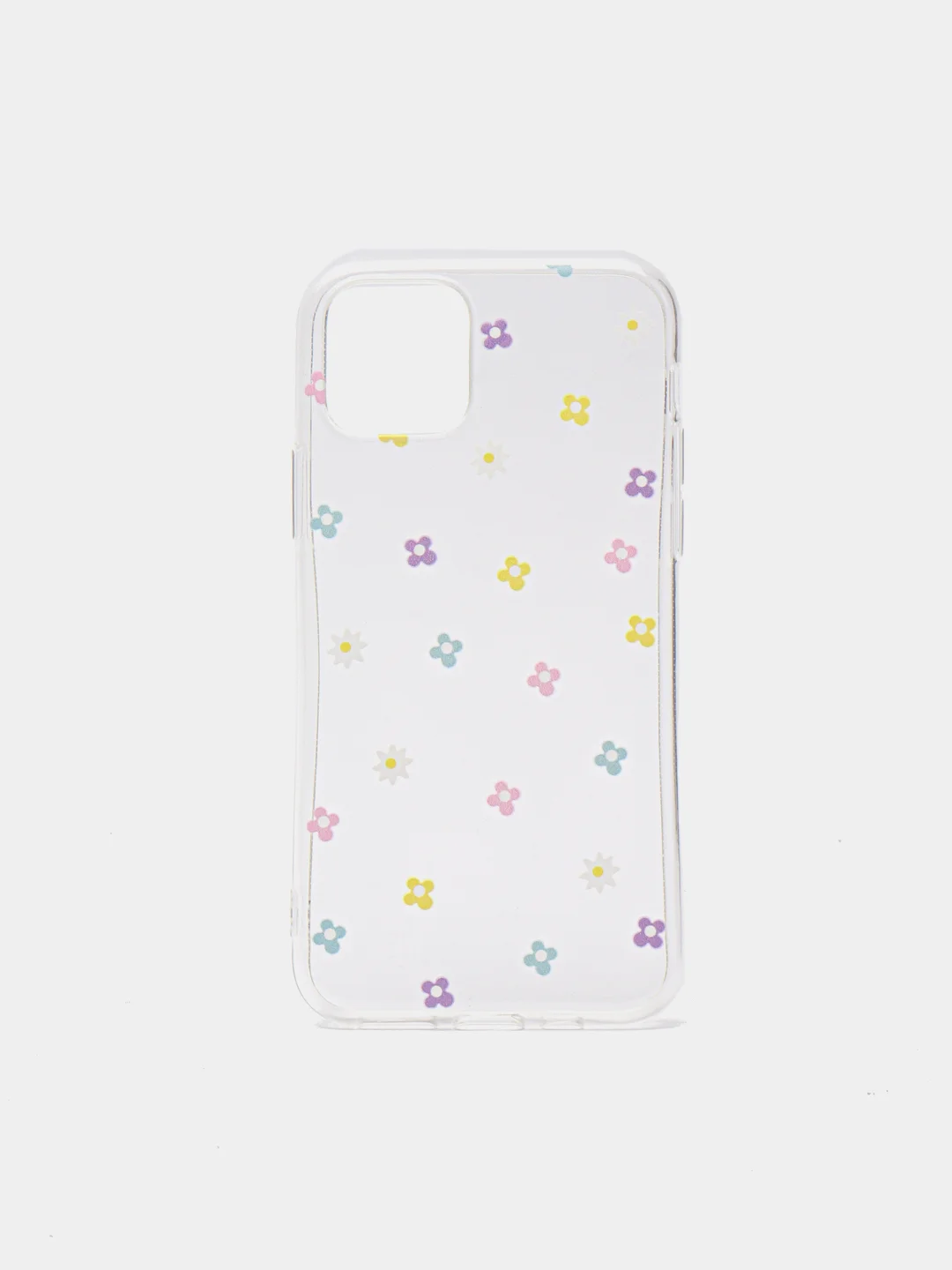 Белый прозрачный чехол с дизайном сердечек и цветовiPhone11,11Pro,11ProMax,XS,XSMax,XR,X,7/8Plus
