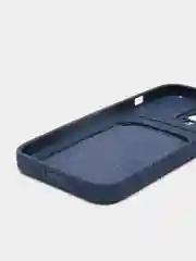 Синий чехол с карманом для карты и мягкой вставкой для iPhone 13, 13 Pro, 13 Pro Max