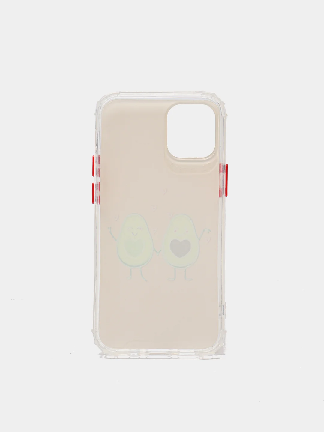 Алый чехол накладка с рисунком принтом картинкой авокадо тик ток лайки для iphone 12 pro 7+/8