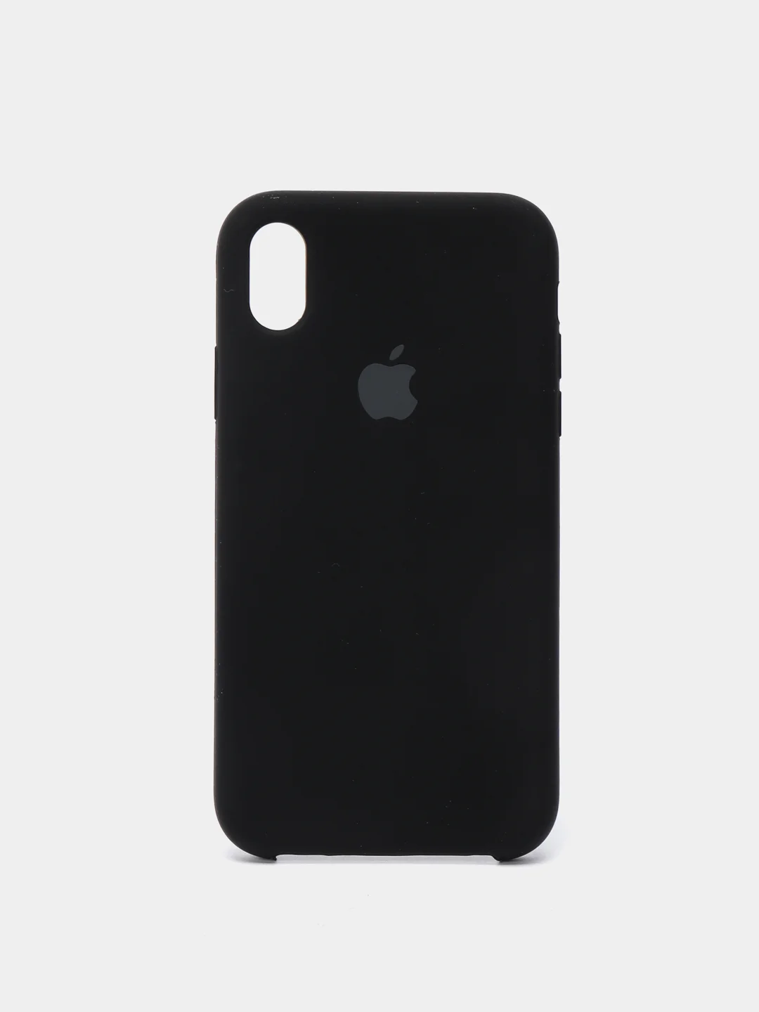Черный чехол Silicone Case для iPhone XR