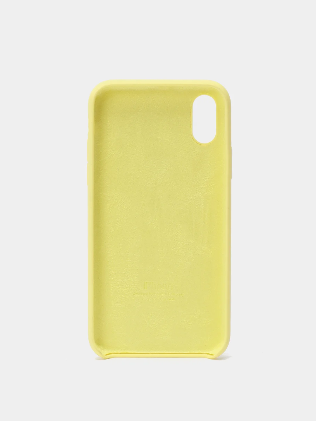 Желтый чехол Silicone Case для iPhone X/XS