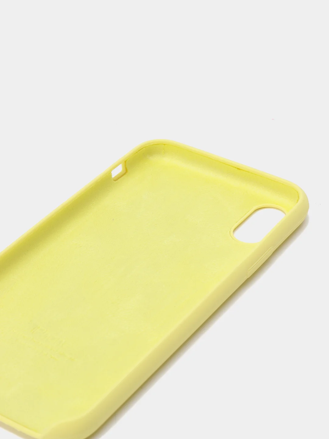 Желтый чехол Silicone Case для iPhone X/XS