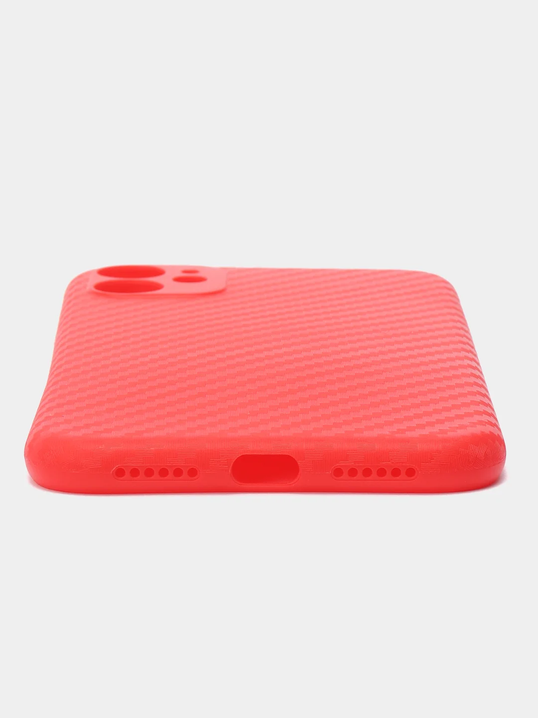 Красный чехол для iPhone 11 Carbon