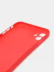 Красный чехол для iPhone 11 Carbon