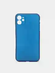 Синий чехол для iPhone 11 Carbon
