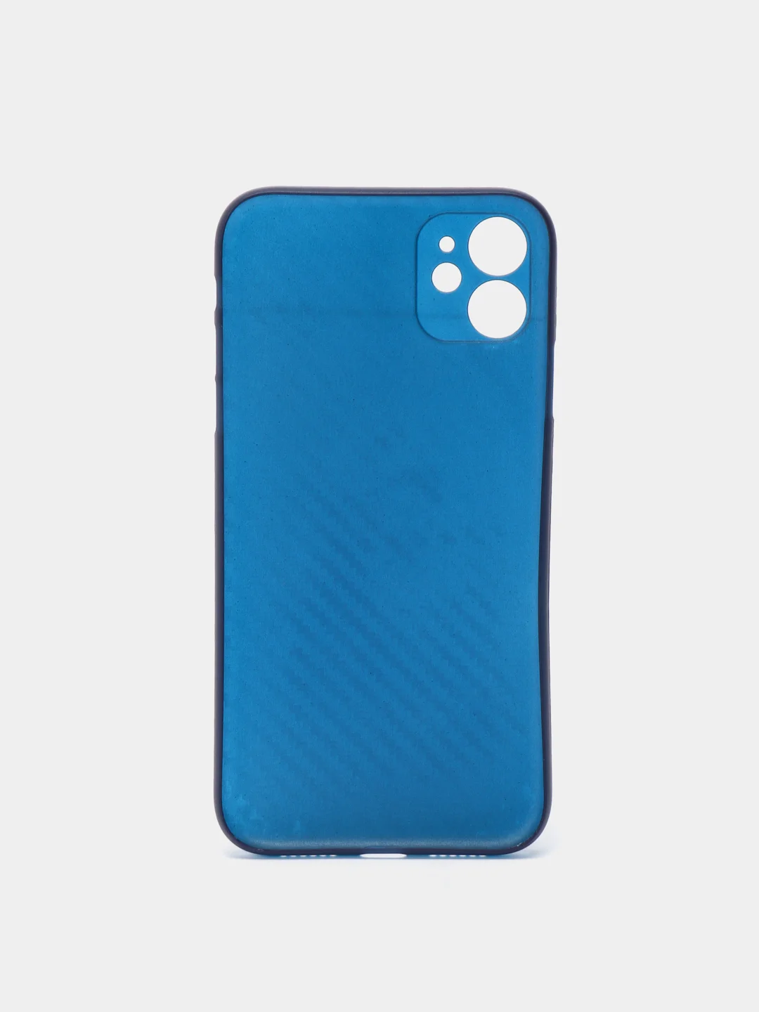 Синий чехол для iPhone 11 Carbon