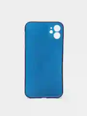 Синий чехол для iPhone 11 Carbon
