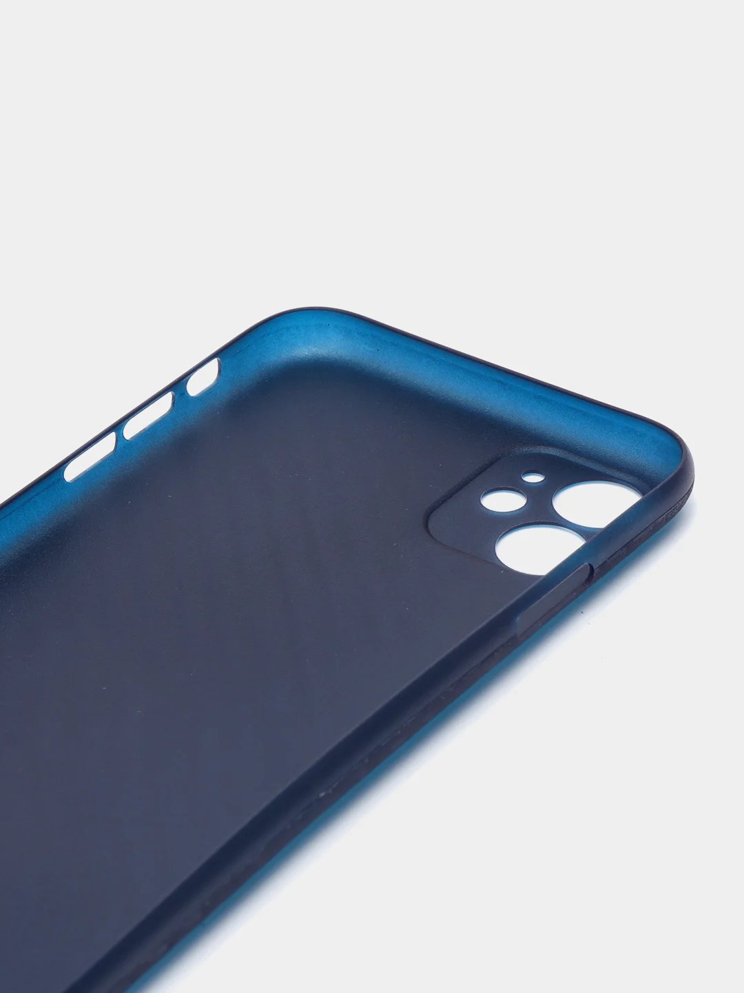 Синий чехол для iPhone 11 Carbon