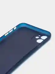 Синий чехол для iPhone 11 Carbon