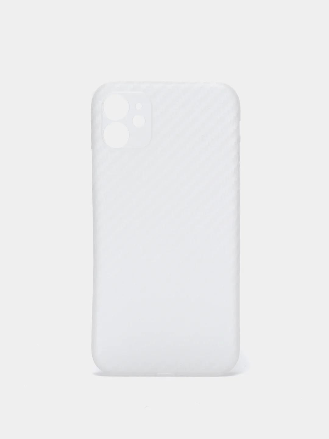 Белый чехол для iPhone 11 Carbon