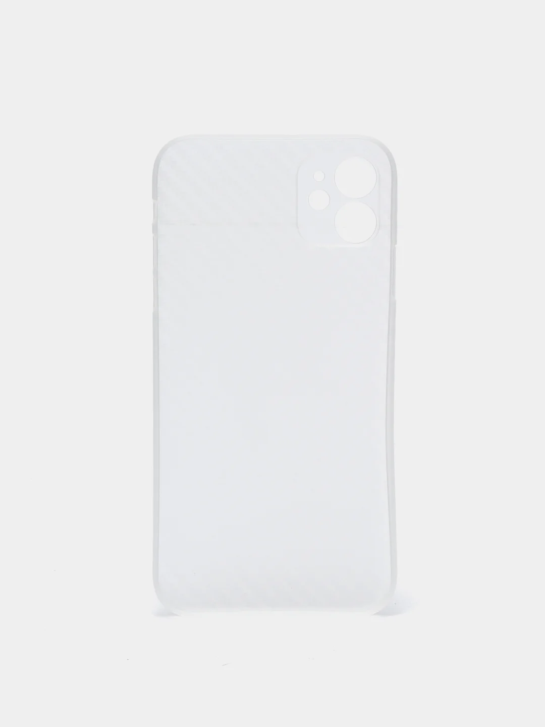 Белый чехол для iPhone 11 Carbon
