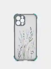 Фиолетовый чехол с цветами для Apple iPhone 12, 12 Pro, 12 Pro Max, 12 mini , 11 , 11 Pro, 11 Pro Max