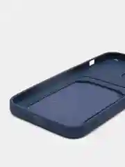 Синий чехол с карманом для карты и мягкой вставкой для iPhone 13, 13 Pro, 13 Pro Max