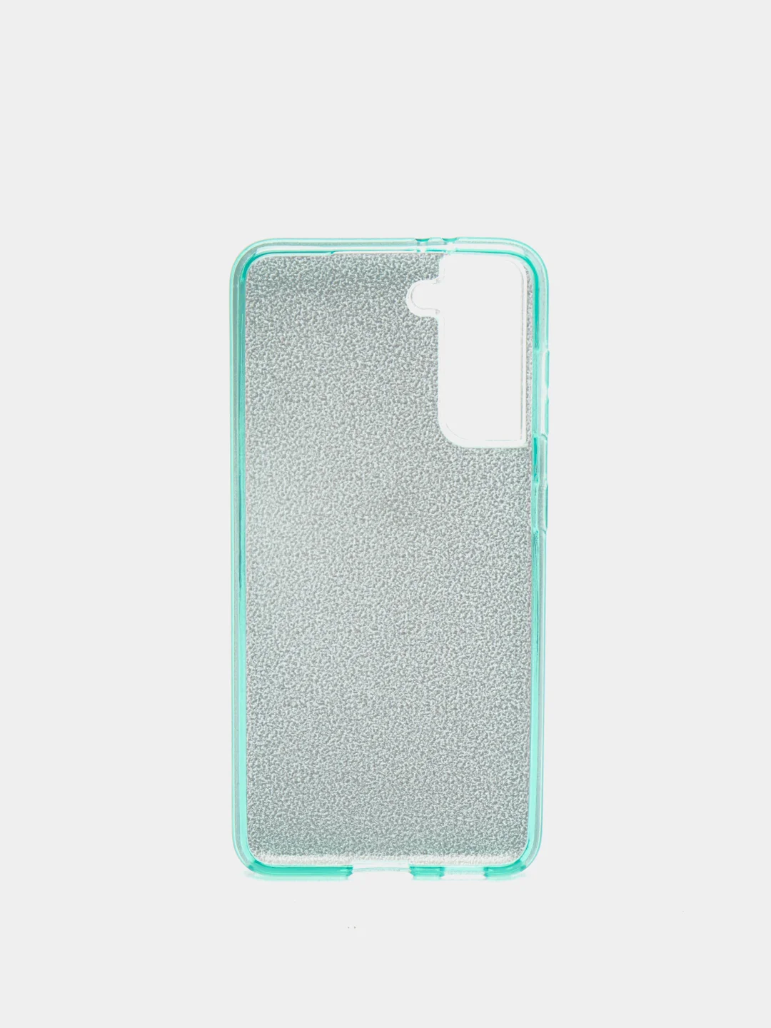 Зеленый чехол Samsung Galaxy S21, Самсунг Галакси С21 блестящий