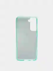 Зеленый чехол Samsung Galaxy S21, Самсунг Галакси С21 блестящий