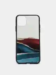 Белый яркий чехол цветные принты картинки iPhone 5S, SE 6 6S 7 8 Plus X XS XR 11 12 Mini Pro Max