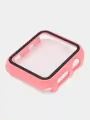 Розовый ремешок, бампер и стекло Apple Watch Classic 38 40 42 44 mm Series 1, 2, 3, 4, 5, 6, SE