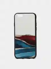 Белый яркий чехол цветные принты картинки iPhone 5S, SE 6 6S 7 8 Plus X XS XR 11 12 Mini Pro Max