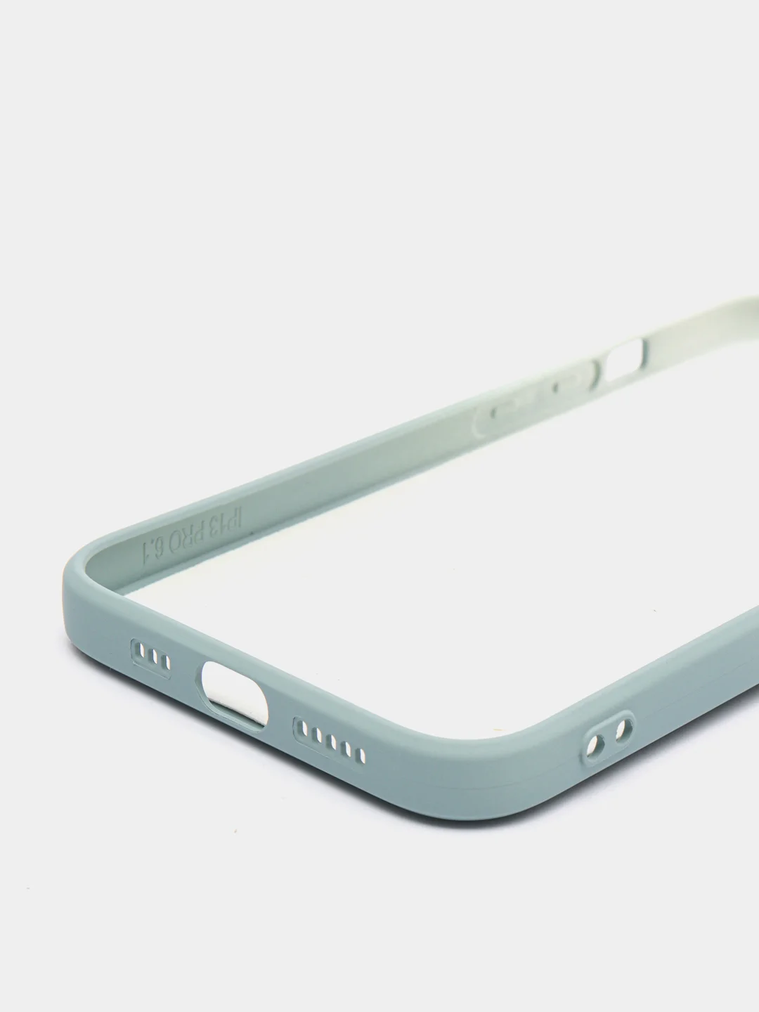 Серый чехол для iPhone 11 / 12 / 13 Pro Max силиконовый айфон про макс