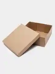Бежевый коробка картонная самосборная, 4 объёма