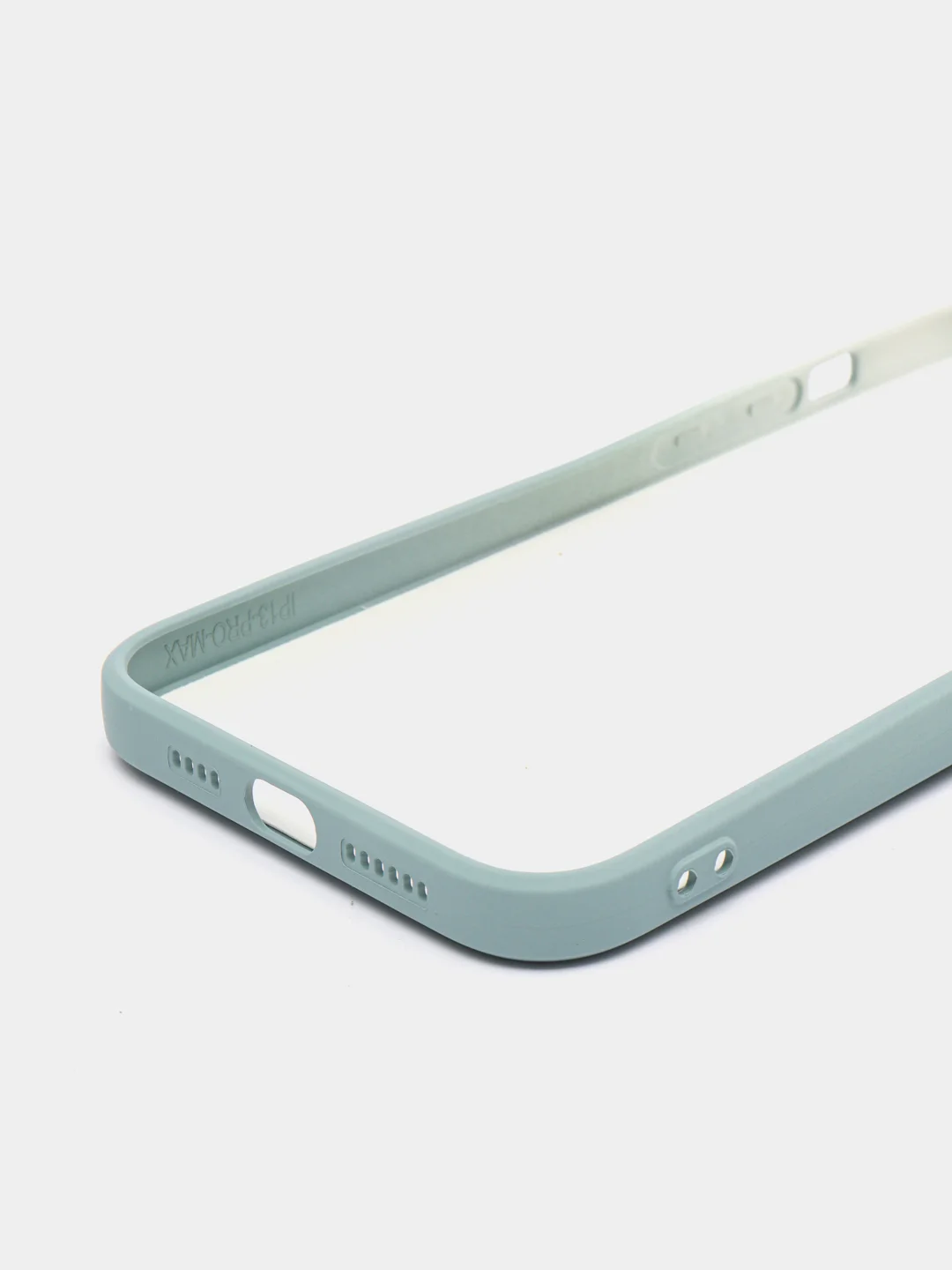 Серый чехол для iPhone 11 / 12 / 13 Pro Max силиконовый айфон про макс