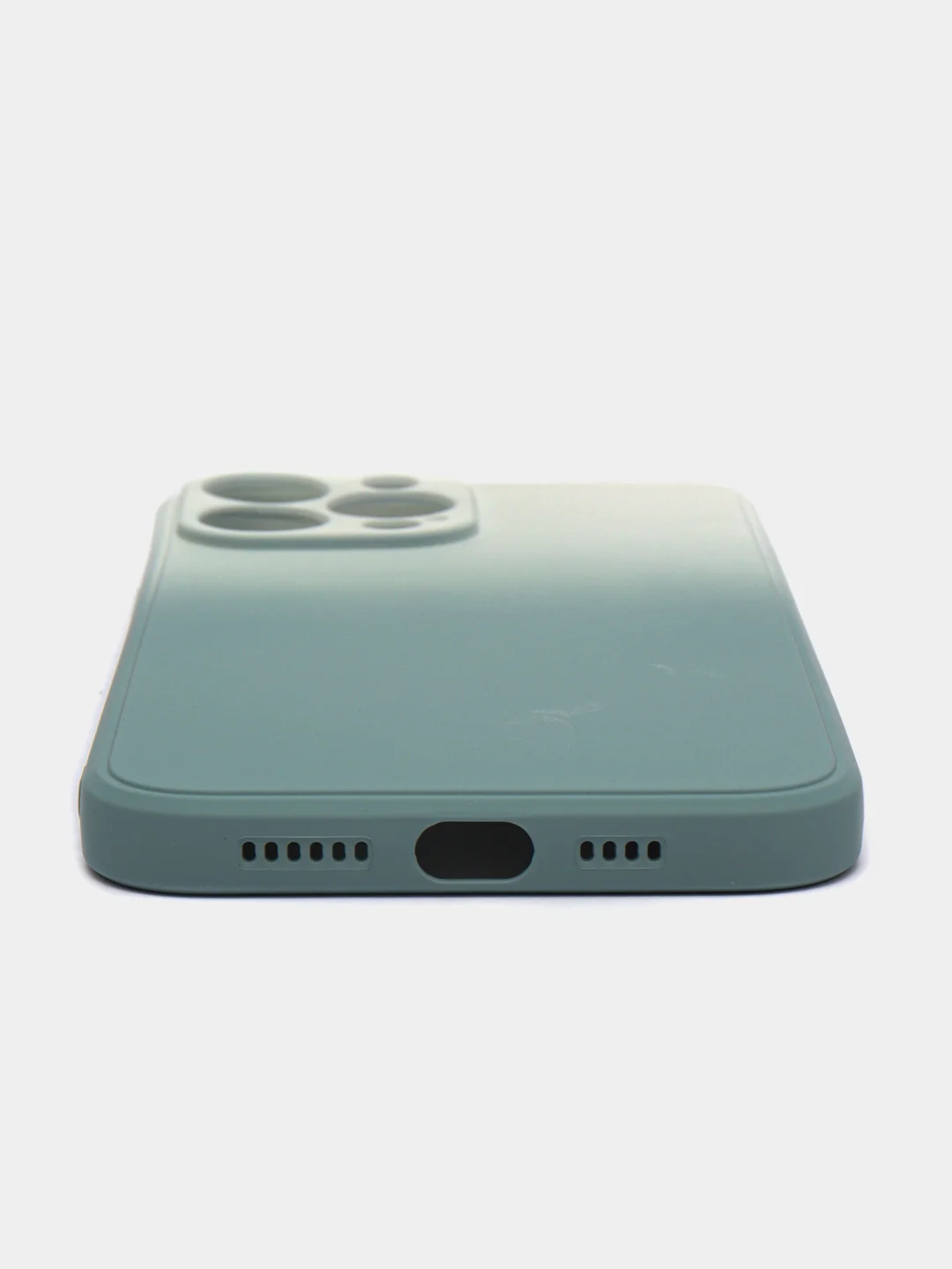 Серый чехол для iPhone 11 / 12 / 13 Pro Max силиконовый айфон про макс