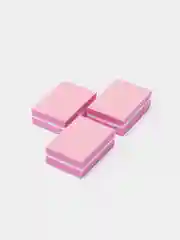 Розовый баф мини для ногтей, 100/180 грит