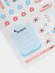Розовый наклейки для ежедневника