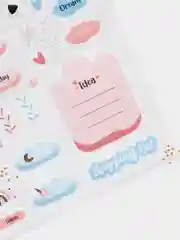 Розовый наклейки для ежедневника