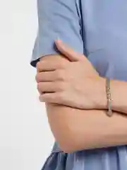 Серебряный браслет невесомый на тонкое запястье