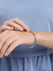 Серебряный браслет невесомый на тонкое запястье