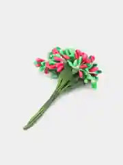 Зеленый тычинки гладкие двухцветные. 12 штук