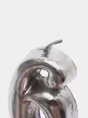 Серебряный свечи для торта, от 0 до 9, серебристые
