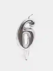 Серебряный свечи для торта, от 0 до 9, серебристые