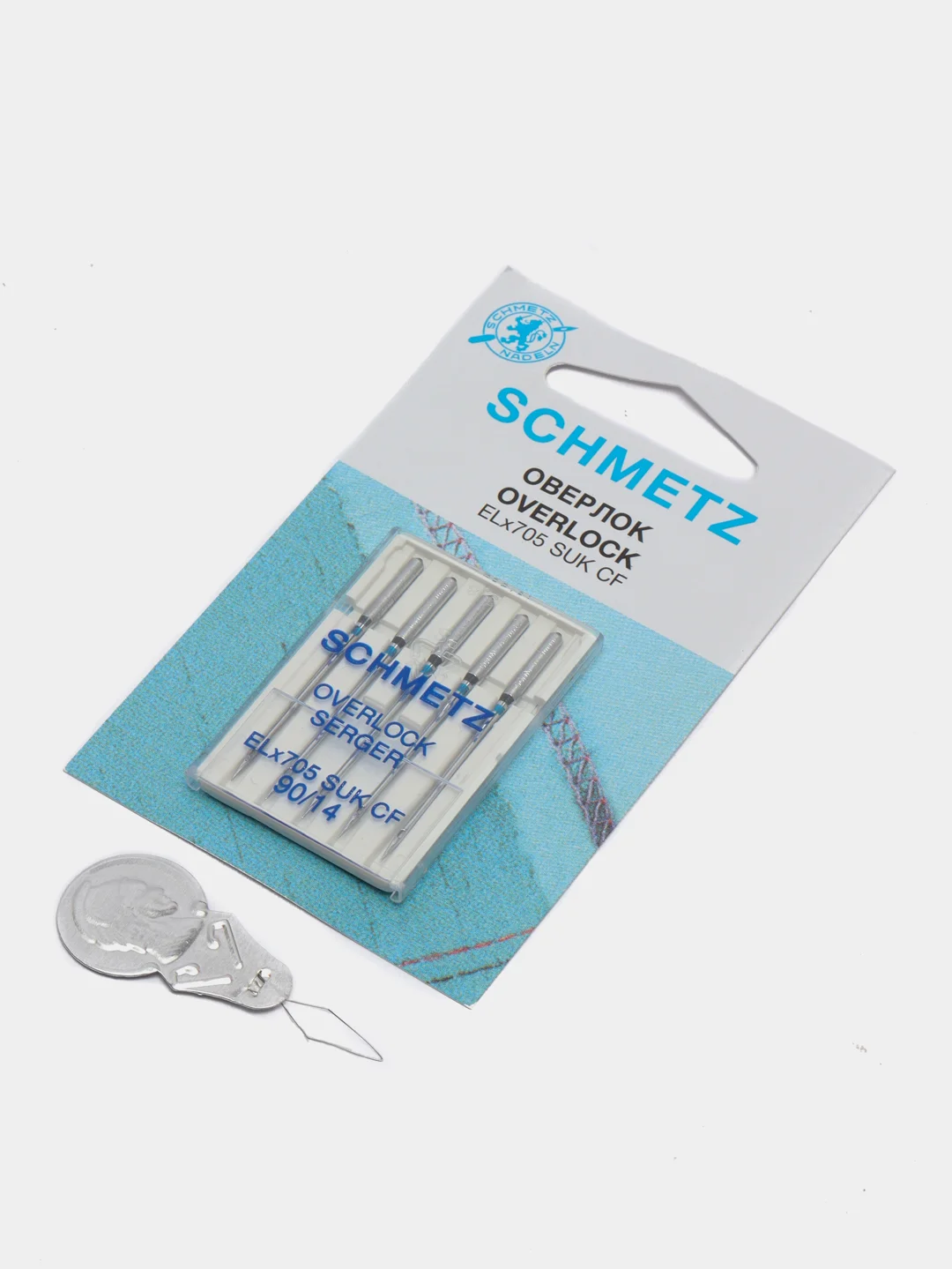 Иглы для оверлока Schmetz ELx705 SUK CF №90, уп.5 игл