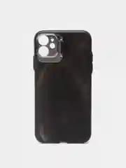 Черный чехол для iPhone 11 пластиковый матовый ультратонкий  с защитой камеры