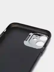 Черный чехол для iPhone 11 пластиковый матовый ультратонкий  с защитой камеры